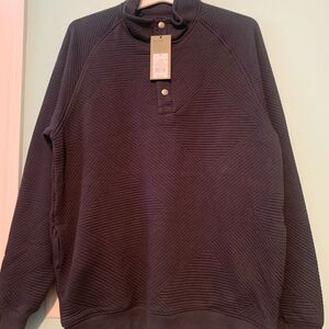 Goodfellow & Co Medium Gray Crewneck Sweater with Textured Knit